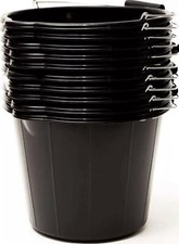 Plastic Bucket Black Heavy