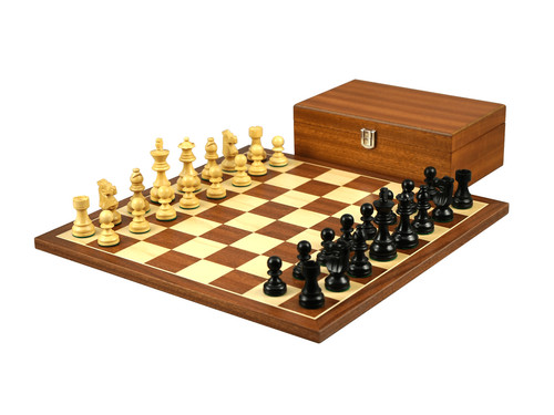 Mahogany chess set inch - mahogany, 16