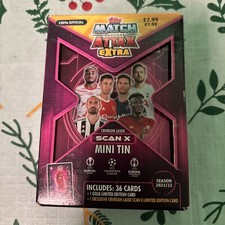 2021/22 Topps Match Attax EXTRA UEFA CRIMSON LASER Mini TIN-36 Cards+1 GOLD