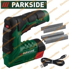 Parkside 4V Cordless 2in1 Stapler Nailer Gun Build-In Rechargeable Battery