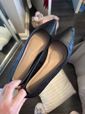 Worn cabin crew shoes