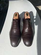 NEW | PAOLO SCAFORA Dark Brown Cap Toe Oxfords Eu 40 UK6/US7