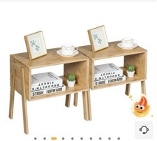 Set of 2 Stackable Bedside