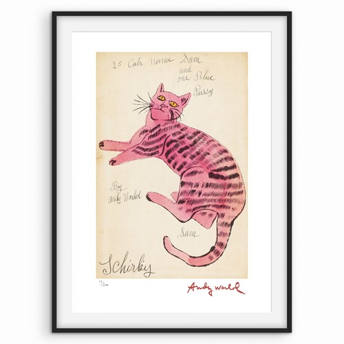 Andy warhol signed - sam/, pink