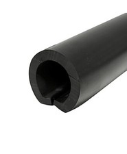 Boat Rubbing Strake U Fender 13mm Flange Panel PVC Black 15 Metre Roll