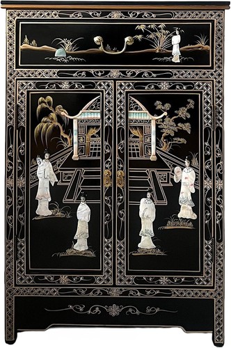 Oriental chinese black lacquer - black,