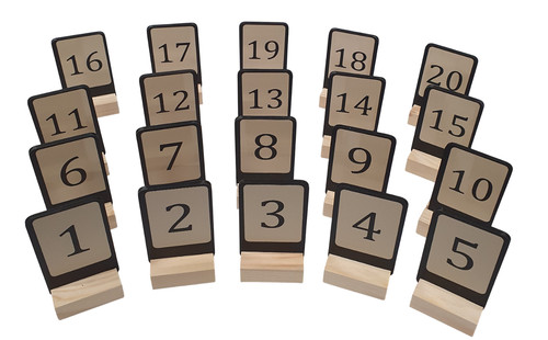 Table top numbered - table,