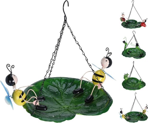 Hanging metal bird bath - hanging,