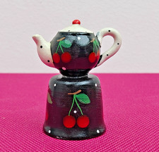 Teapot With Cherry Decoration