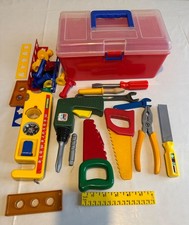 Box of play tools and a