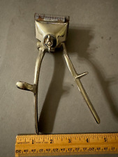 JOHN OSTER MODEL B 000 HANDHELD MANUAL METAL HAIR CLIPPERS CUTTERS VINTAGE