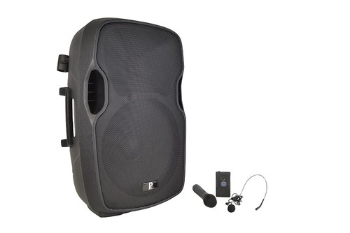 Powered speaker battery - powered, 15":