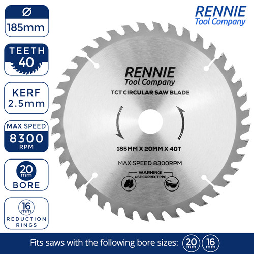 Tct circular saw blade 185mm - saw,