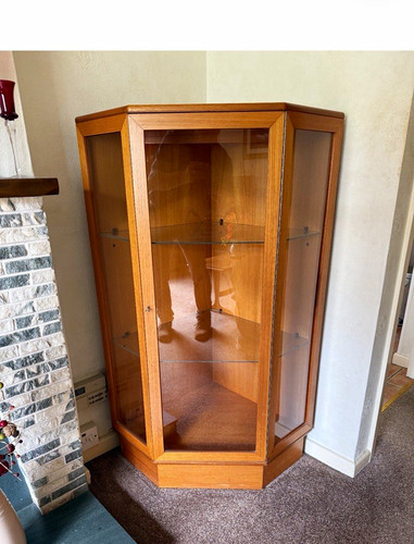 Corner display cabinet wood - corner, &