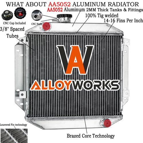Rows aluminium radiator fits - 2,