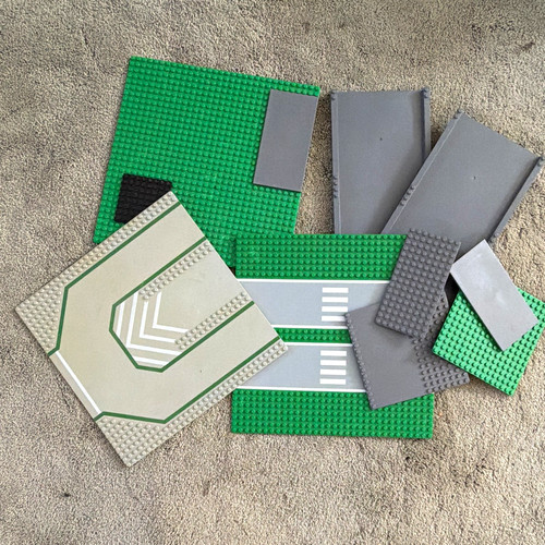 Lego green grey - grey, beige