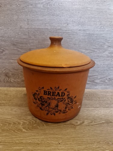 Terracotta bread bin orange - bin,