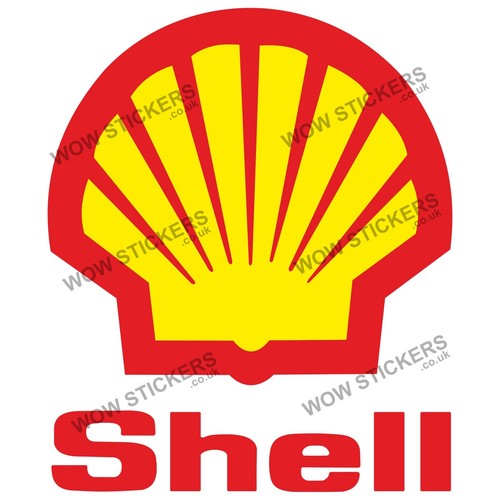 Shell logo sticker - shell,
