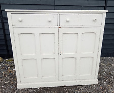 Victorian painted pine house keepers linen cupboard