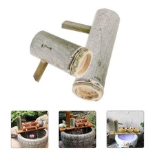 2 Pcs Bamboo Fountain Spout