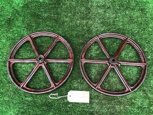 Vintage cast iron wheels - vintage,