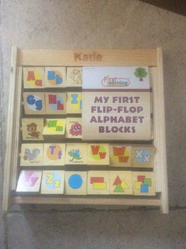 Flip over alphabet - flip, blocks