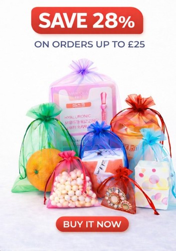 Organza gift bags - gift, colour