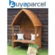 AFK Cottage Arbour Wooden Garden Seat Chair Outdoor Beech Stain FSC