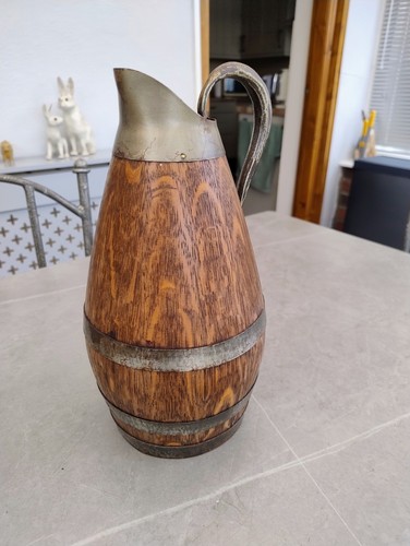 Oak wood and iron banded - and,