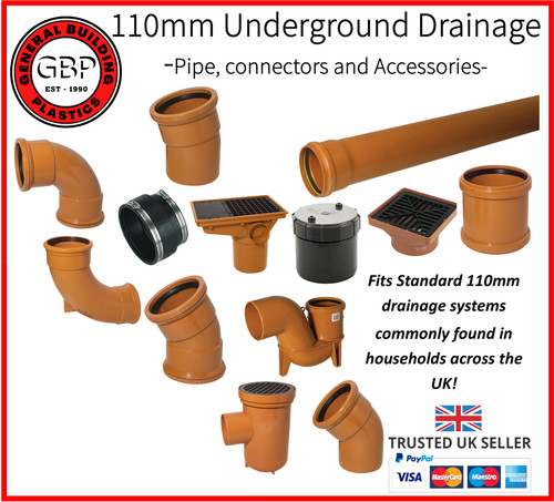 Underground drainage 110mm pvc - underground,