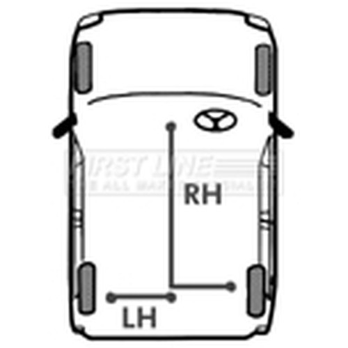 Handbrake cable for fiat uno - cable,