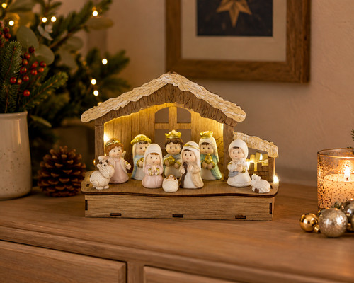 Nativity scene light 11 - nativity,