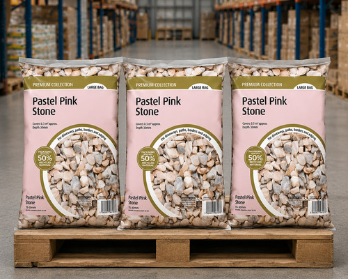Pastel pink decorative stones - decorative,
