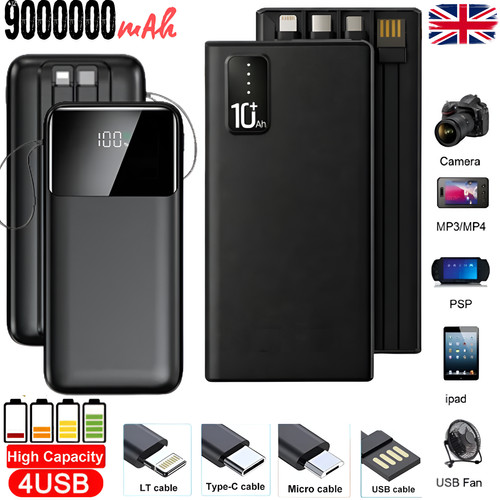 Power bank 9000000mah fast - power,