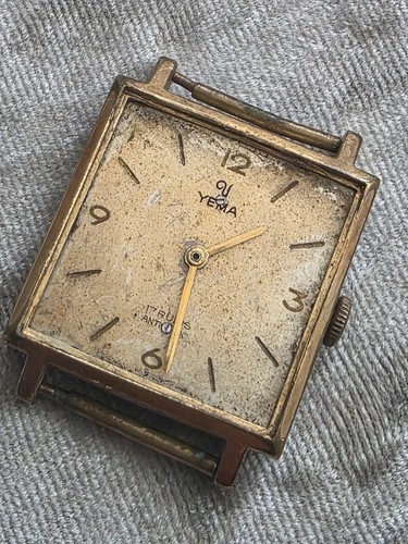 Vintage yema mens watch tank