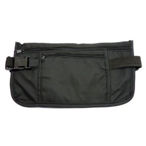 Travel black money belt waist - black,