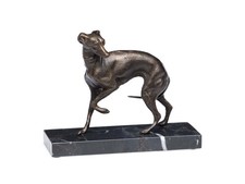 Whippet dog sculpture -