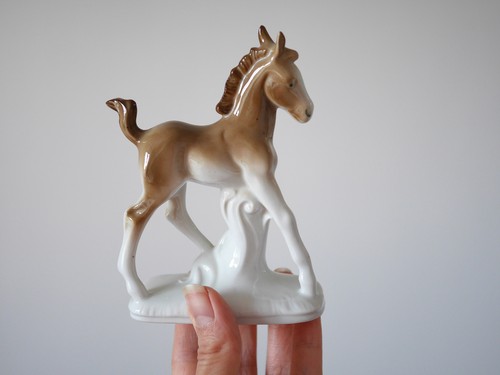 Vintage porcelain foal - vintage,
