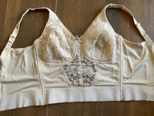 VTG Long Line Beige Bullet Bra