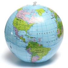 40Cm Inflatable Globe World