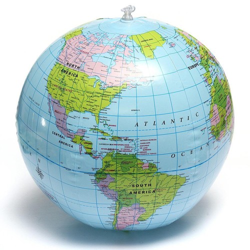 40cm inflatable globe world - globe,