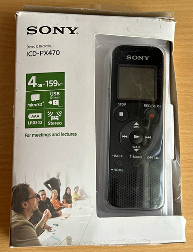 Sony icd px470 - stereo, handheld