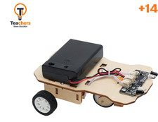 Teachers STEM Smart Tricycle That Follows Its Owner DIY Assembly Wooden Toys 14+