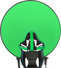  Green Screen Backdrop Pop-up Chair Round Background Protable Photograph UK