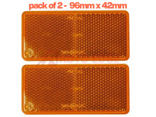 2x Self-Adhesive Amber Orange