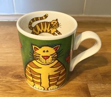Arthur Wood Cat & Flowers Mug