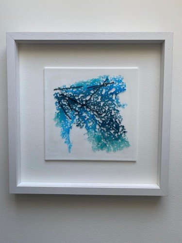 Framed glass art - glass,