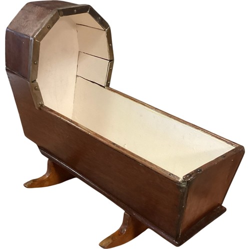 Wooden doll cradle rocking - cradle,