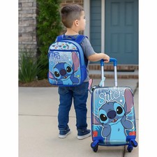 2 Piece Kids Luggage Set with Bonus Tag Stitch Bluey or Spiderman