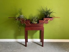 Edwardian Mahogany Cantilever Sewing Table / Box / Plant Stand